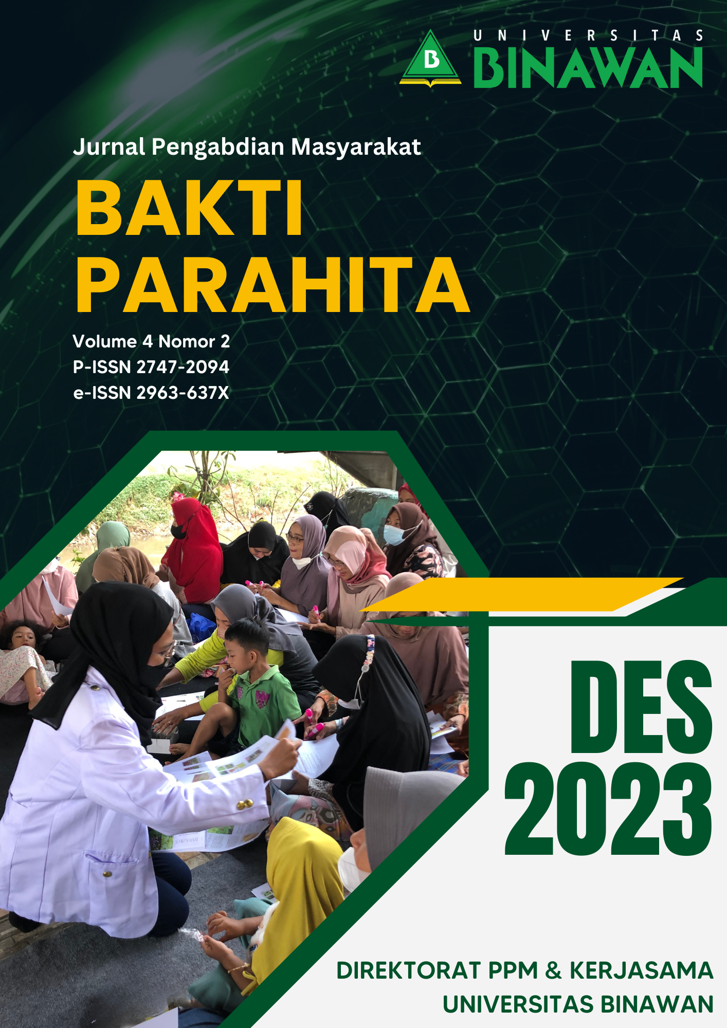 					View Vol. 4 No. 02 (2023): Jurnal Pengabdian Masyarakat Bakti Parahita
				